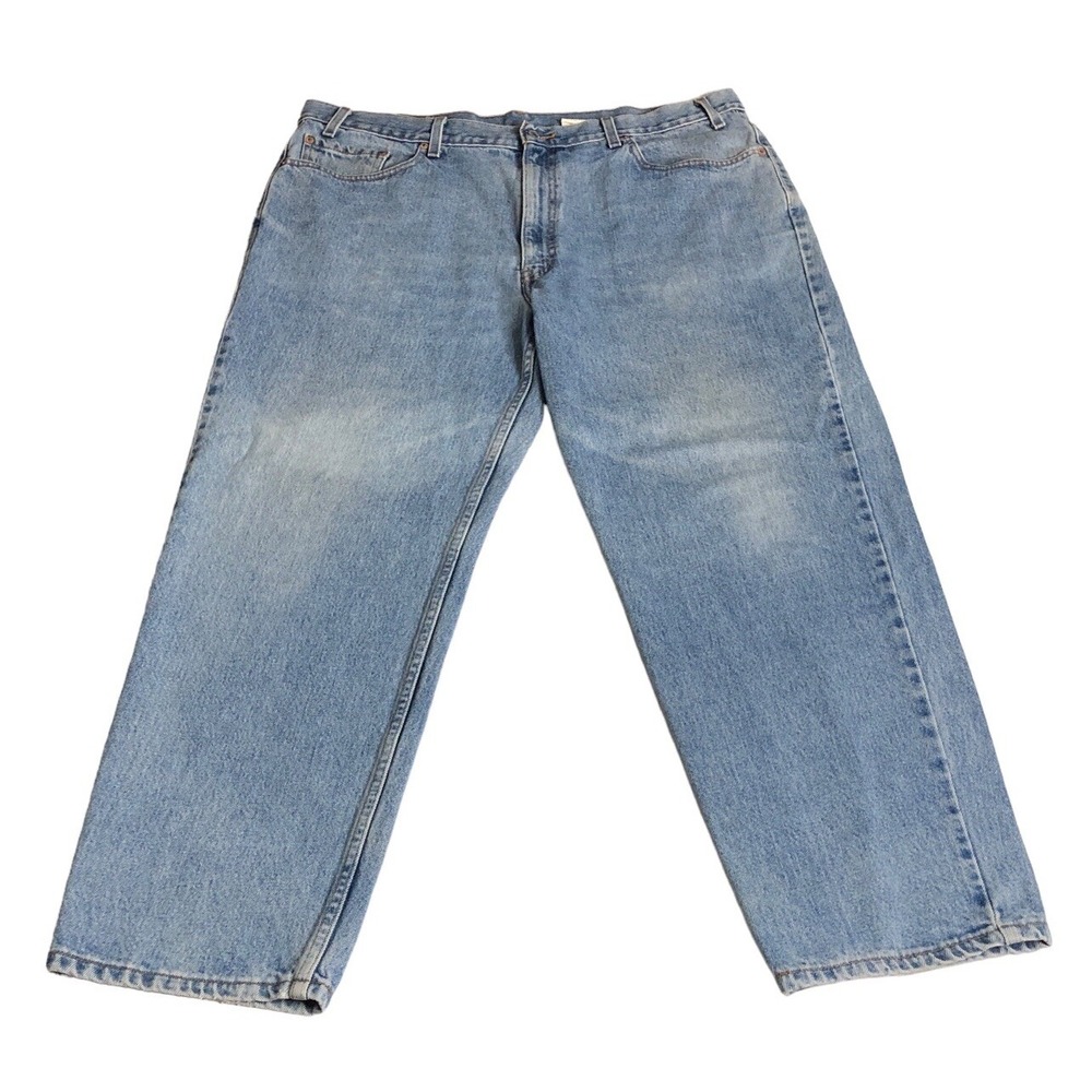 Vintage Y2K Levi's 550 Jeans Men 42x30 Relaxed Fit Blue Denim Faded Actual 38x29